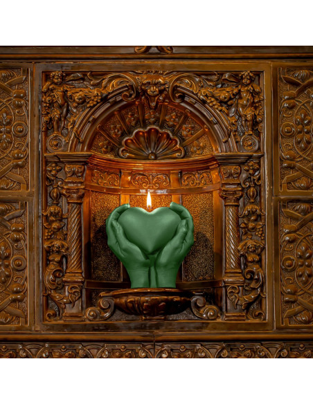 Świeca Hand LOVE Edition Dark Green