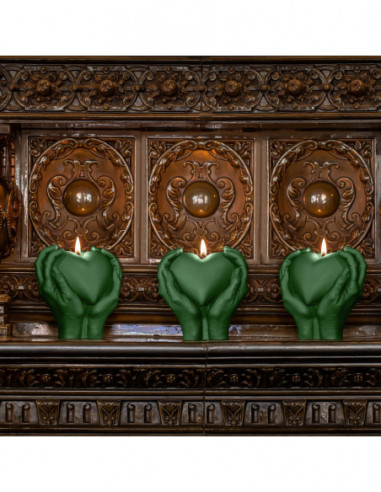 Świeca Hand LOVE Edition Dark Green