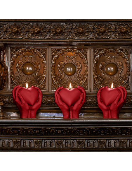 Świeca Hand LOVE Edition Red