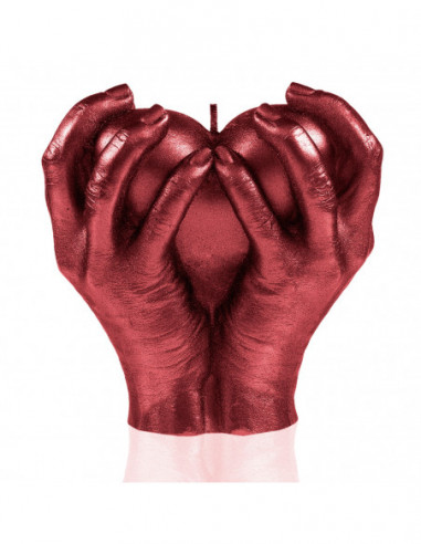 Świeca Hand LOVE Edition Red Metallic