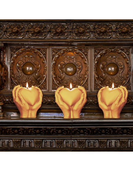 Świeca Hand LOVE Edition Yellow
