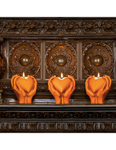 Świeca Hand LOVE Edition Orange