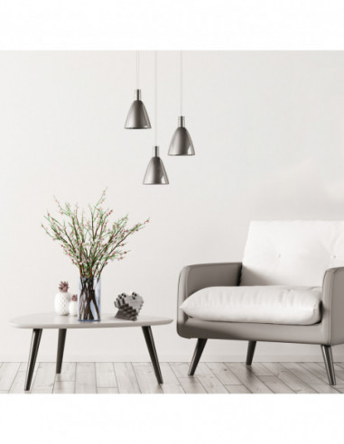 Świeca Heart Pixel Gray