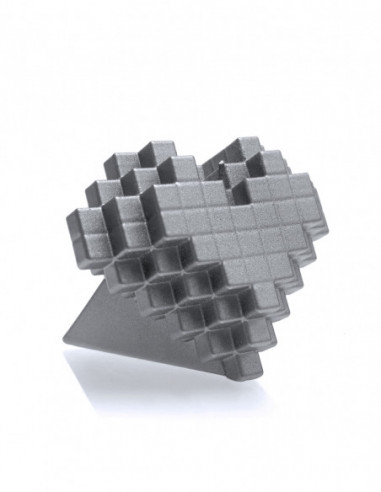 Świeca Heart Pixel Steel