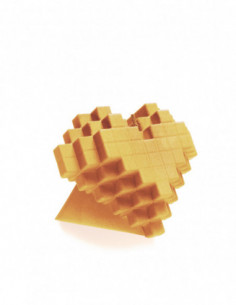 Świeca Heart Pixel Yellow