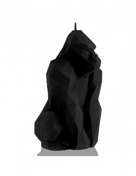Świeca Gorilla Low-Poly Black Matt