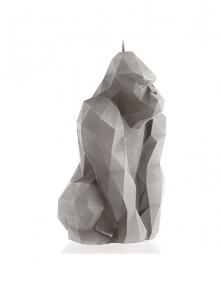 Świeca Gorilla Low-Poly Gray