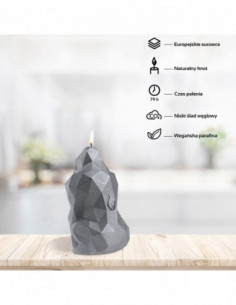 Świeca Gorilla Low-Poly Steel 2