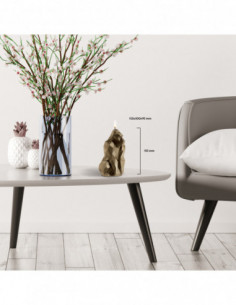 Świeca Gorilla Low-Poly Brass 2