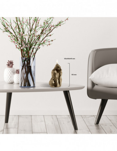 Świeca Gorilla Low-Poly Brass