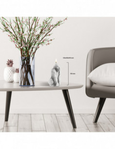 Świeca Gorilla Low-Poly White 2