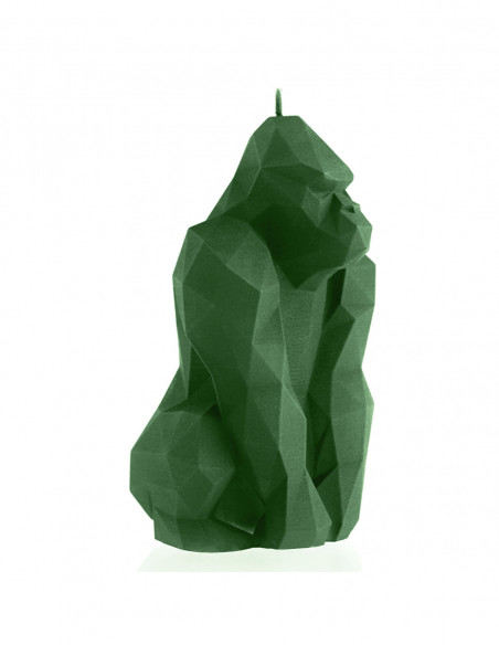 Świeca Gorilla Low-Poly Dark Green