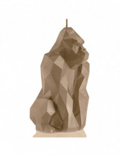 Świeca Gorilla Low-Poly Gold