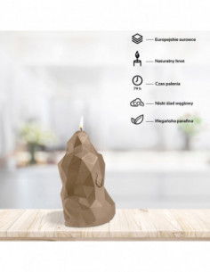 Świeca Gorilla Low-Poly Gold 2