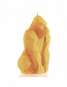 Świeca Gorilla Low-Poly Yellow