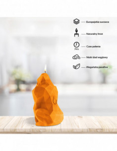 Świeca Gorilla Low-Poly Orange 2