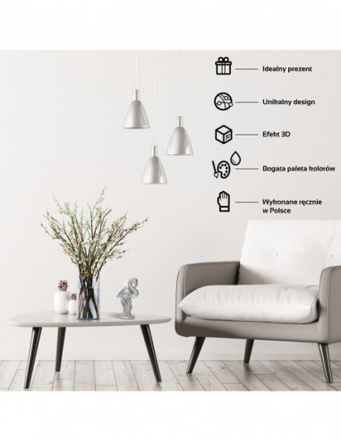 Świeca Flamingo Low-Poly Silver