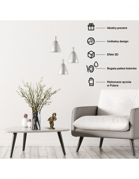 Świeca Flamingo Low-Poly Brass