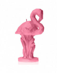 Świeca Flamingo Low-Poly Pink