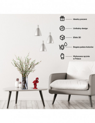 Świeca Flamingo Low-Poly Red