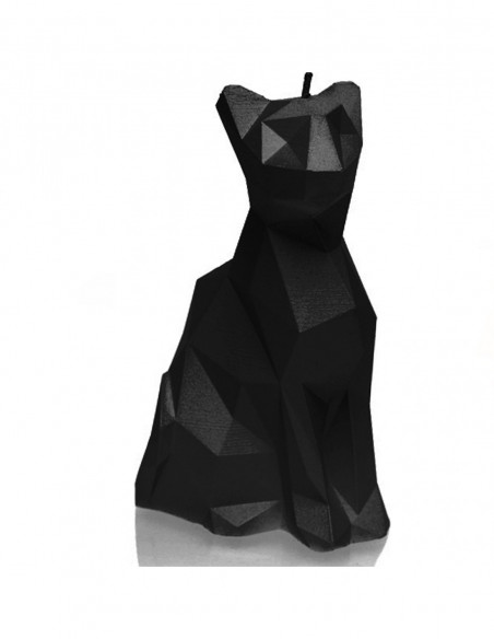 Świeca Cat Low-Poly Black Matt
