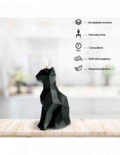 Świeca Cat Low-Poly Black... 2