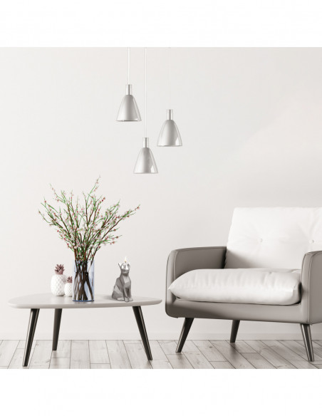 Świeca Cat Low-Poly Gray