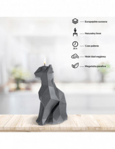 Świeca Cat Low-Poly Steel 2