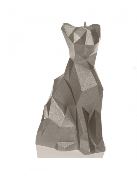 Świeca Cat Low-Poly Brass
