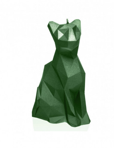 Świeca Cat Low-Poly Dark Green