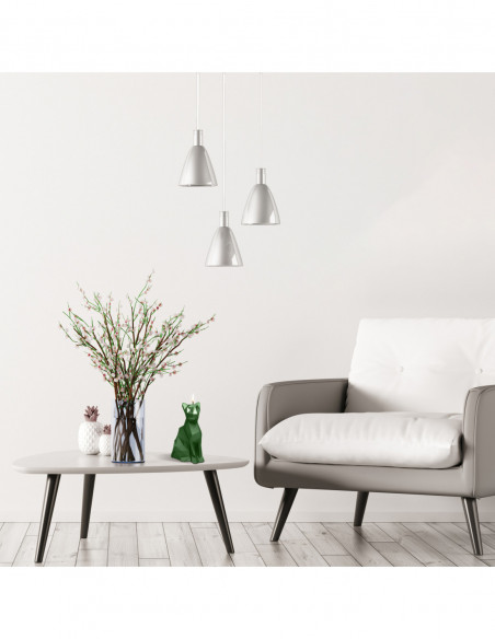 Świeca Cat Low-Poly Dark Green