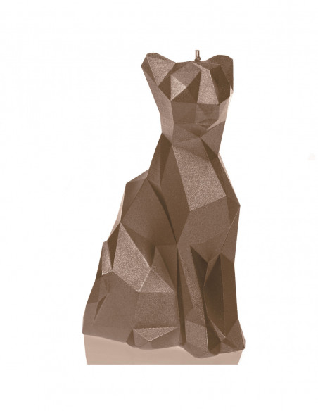 Świeca Cat Low-Poly Gold