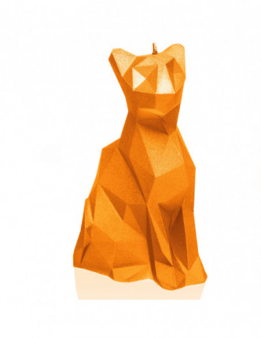 Świeca Cat Low-Poly Orange