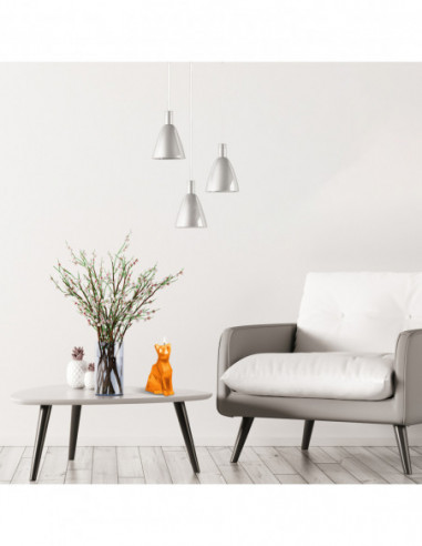 Świeca Cat Low-Poly Orange