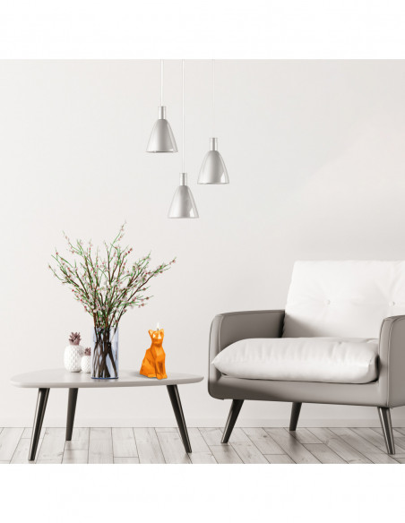 Świeca Cat Low-Poly Orange