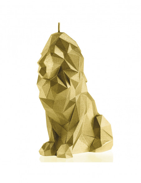 Świeca Lion Low-Poly Classic Gold