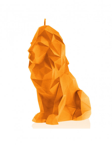 Świeca Lion Low-Poly Orange