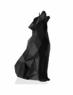 Świeca Wolf Low-Poly Black...