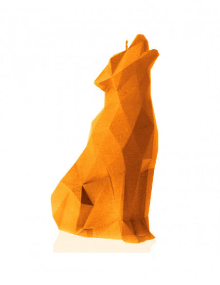 Świeca Wolf Low-Poly Orange
