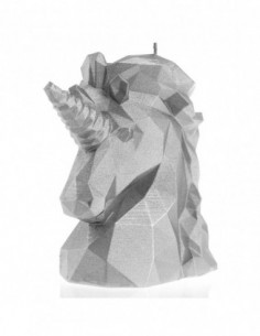 Świeca Unicorn Low-Poly Silver 2