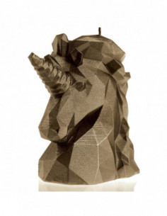 Świeca Unicorn Low-Poly Brass