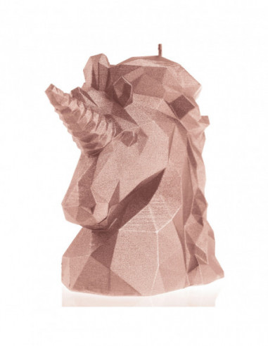 Świeca Unicorn Low-Poly Rose Gold