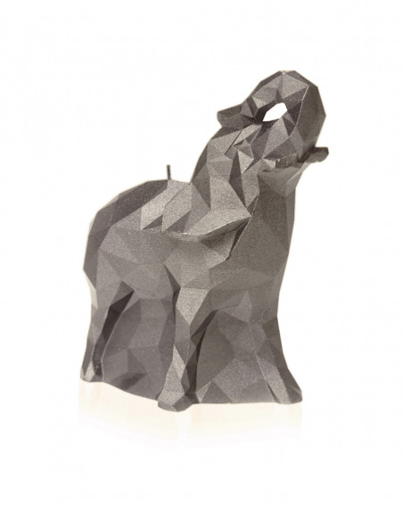 Świeca Elephant Low-Poly Brass Small