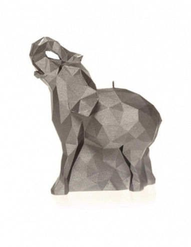 Świeca Elephant Low-Poly Brass Small