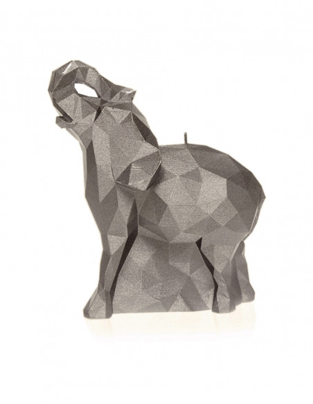 Świeca Elephant Low-Poly Brass Small