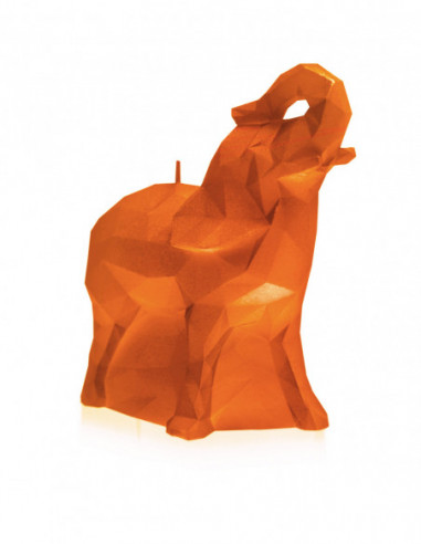 Świeca Elephant Low-Poly Orange Small