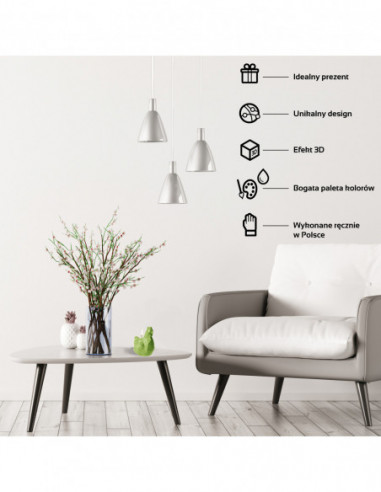 Świeca Chicken Low-Poly Black...