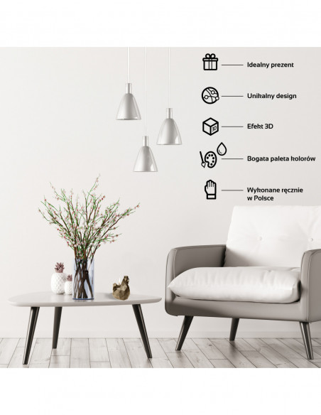 Świeca Chicken Low-Poly Brass Small