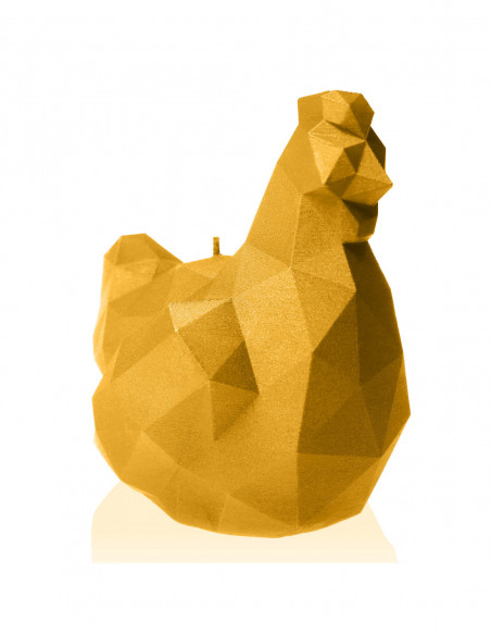 Świeca Chicken Low-Poly Yellow Small