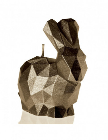 Świeca Rabbit Low-Poly Brass Small
